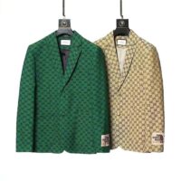 Gucci Women GG Canvas Jacket Green and Blue Organic GG Canvas Cotton (2)