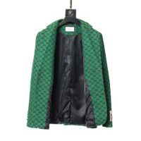 Gucci Women GG Canvas Jacket Green and Blue Organic GG Canvas Cotton (2)