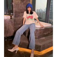 Gucci Women Gucci Beverly Hills Cherry Print T-Shirt Cotton Jersey Crewneck Short Sleeves