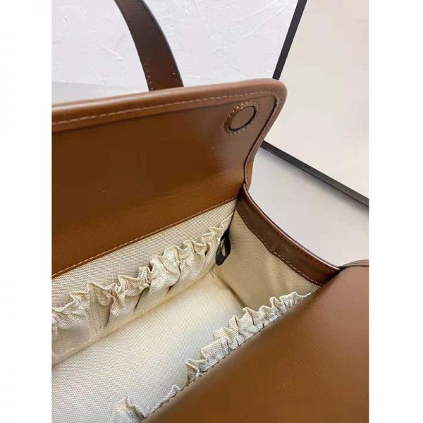 Gucci Women Gucci Horsebit 1955 Mini Top Handle Bag Beige Ebony GG Supreme Canvas (2)