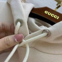 Gucci Women Ken Scott Print Cotton Hooded Sweatshirt Fixed Hood Oversize Fit Cotton