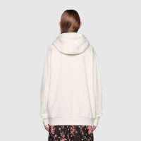 Gucci Women Ken Scott Print Cotton Hooded Sweatshirt Fixed Hood Oversize Fit Cotton