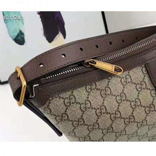 Gucci Women Ophidia GG Small Shoulder Bag Beige GG Supreme Canvas (9)