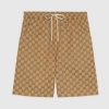 Gucci Women The North Face x Gucci GG Canvas Shorts Beige Ebony GG Canvas