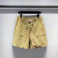 Gucci Women The North Face x Gucci GG Canvas Shorts Beige Ebony GG Canvas