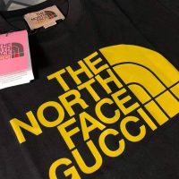 Gucci Women The North Face x Gucci Oversize T-Shirt Black Cotton Jersey Crewneck