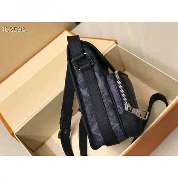 Louis Vuitton LV Men Nano Amazon Messenger Monogram Pastel Noir Coated Canvas (4)