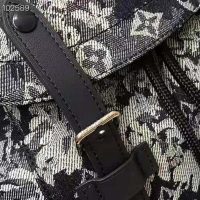 Louis Vuitton LV Unisex Christopher Backpack Monogram Tapestry Coated Canvas-Navy