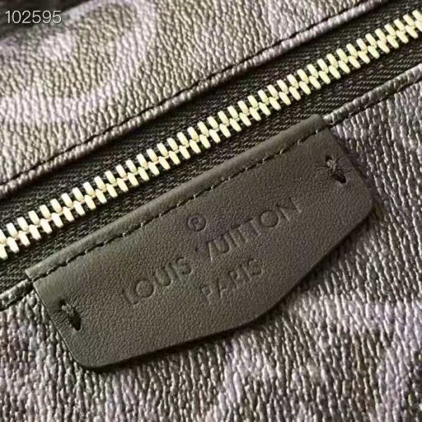 Louis Vuitton LV Unisex Discovery Backpack PM Monogram Pastel Noir Coated Canvas (12)