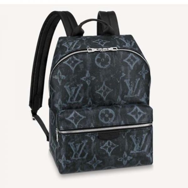 Louis Vuitton LV Unisex Discovery Backpack PM Monogram Pastel Noir Coated Canvas