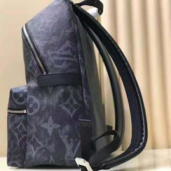 Louis Vuitton LV Unisex Discovery Backpack PM Monogram Pastel Noir Coated Canvas (8)