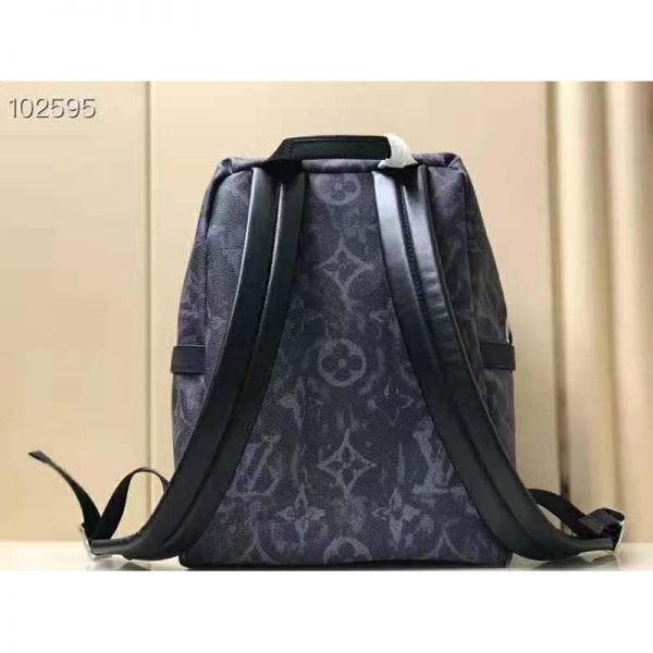 Louis Vuitton LV Unisex Discovery Backpack PM Monogram Pastel Noir Coated Canvas (9)