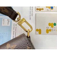 Louis Vuitton LV Unisex Félicie Strap & Go Pochette Monogram Coated Canvas-Brown