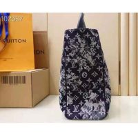 Louis Vuitton LV Unisex Grand Sac Monogram Tapestry Coated Canvas-Navy