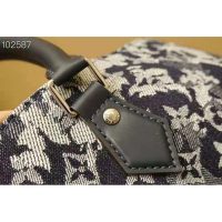 Louis Vuitton LV Unisex Grand Sac Monogram Tapestry Coated Canvas-Navy