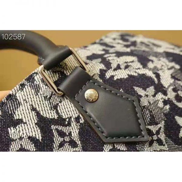 Louis Vuitton LV Unisex Grand Sac Monogram Tapestry Coated Canvas-Navy (4)