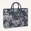 Louis Vuitton LV Unisex Grand Sac Monogram Tapestry Coated Canvas-Navy