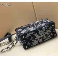 Louis Vuitton LV Unisex Mini Soft Trunk Monogram Tapestry Coated Canvas-Navy