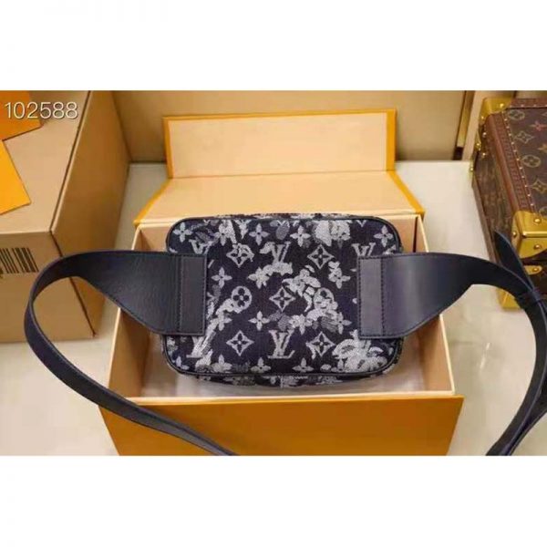 Louis Vuitton LV Unisex Outdoor Bumbag Monogram Tapestry Coated Canvas-Navy (5)