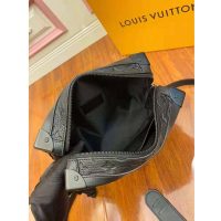 Louis Vuitton LV Unisex Soft Trunk Bag Monogram-Embossed Black Taurillon Cowhide Leather