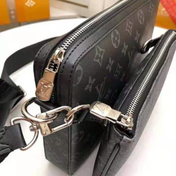 Louis Vuitton LV Unisex Trio Messenger Bag Monogram Eclipse Coated Canvas Monogram Eclipse (4)