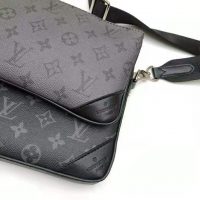 Louis Vuitton LV Unisex Trio Messenger Bag Monogram Eclipse Coated Canvas Monogram Eclipse