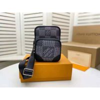 Louis Vuitton LV Unisex Amazone Slingbag Gray Damier Graphite 3D Coated Canvas