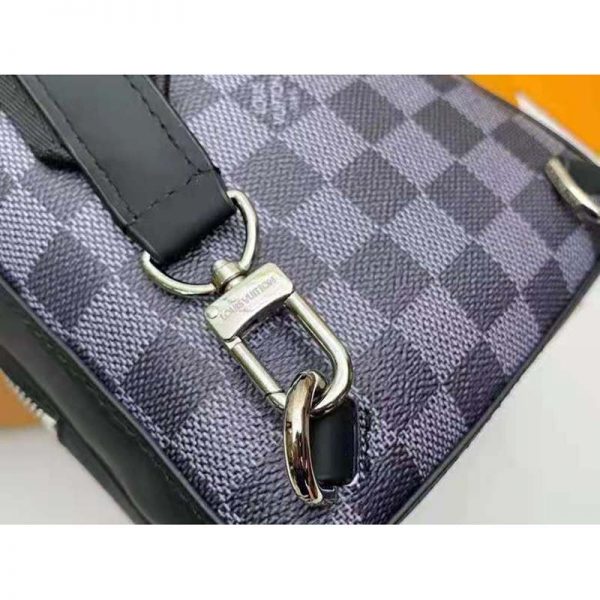 Louis Vuitton LV Women Amazone Slingbag Gray Damier Graphite 3D Coated Canvas (5)