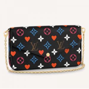 Louis Vuitton LV Women Game On Félicie Pochette Monogram Canvas-Black