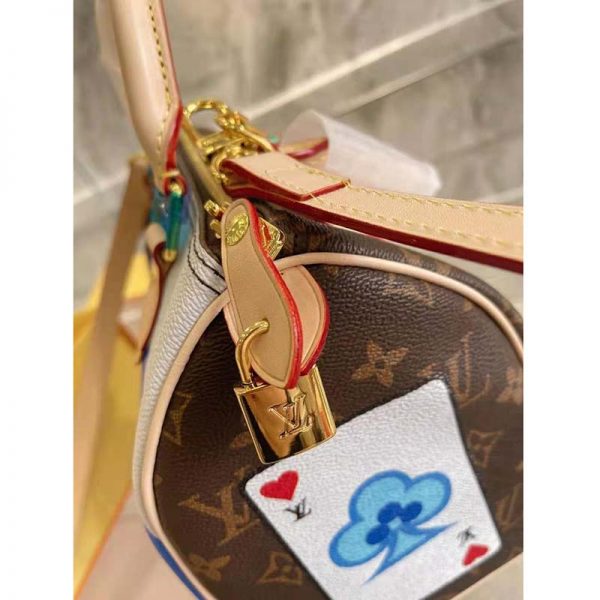 Louis Vuitton LV Women Game On Speedy Bandoulière 30 Monogram Flowers Canvas (7)