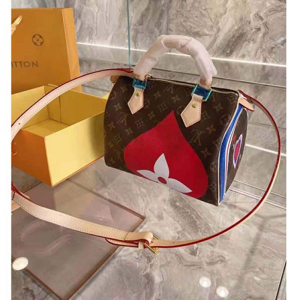 Louis Vuitton LV Women Game On Speedy Bandoulière 30 Monogram Flowers Canvas (9)