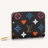 Louis Vuitton LV Women Game On Zippy Coin Purse Monogram Canvas-Black