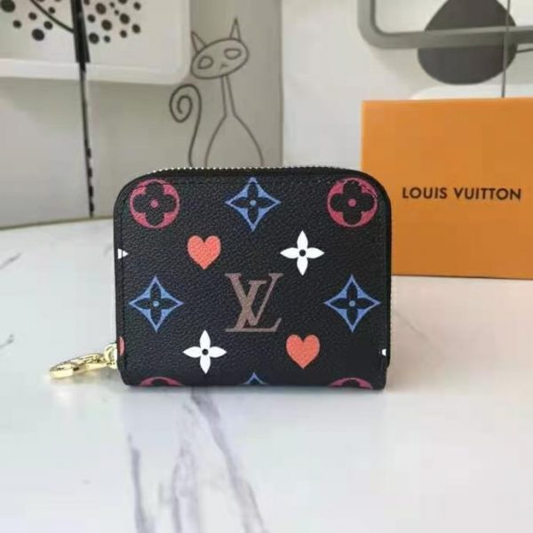 Louis Vuitton LV Women Game On Zippy Coin Purse Monogram Canvas-Black (5)