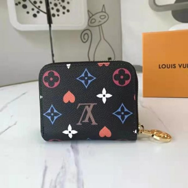 Louis Vuitton LV Women Game On Zippy Coin Purse Monogram Canvas-Black (6)