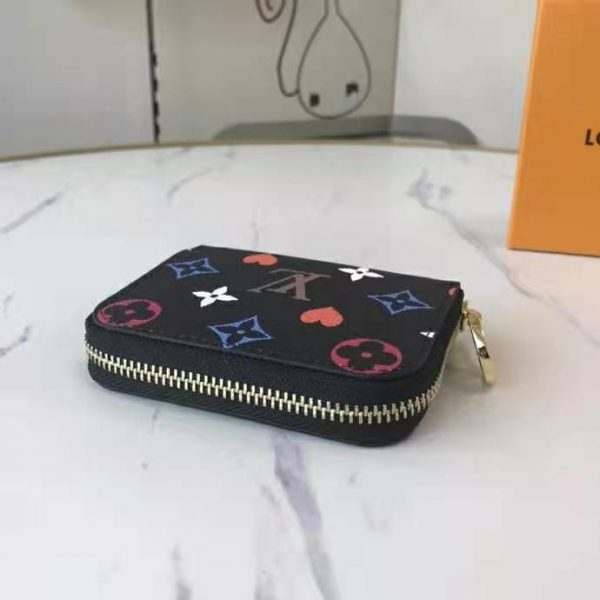 Louis Vuitton LV Women Game On Zippy Coin Purse Monogram Canvas-Black (7)