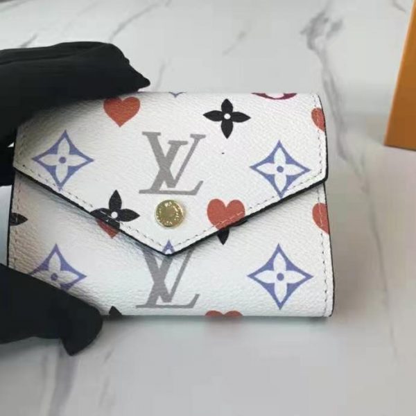 Louis Vuitton LV Women Game On Zoé Wallet Monogram Canvas Cowhide-Leather (10)