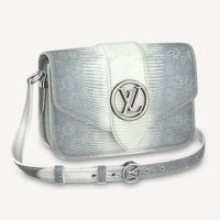 Louis Vuitton LV Women LV Pont 9 Lizard Skin Lizard Calf Goatskin