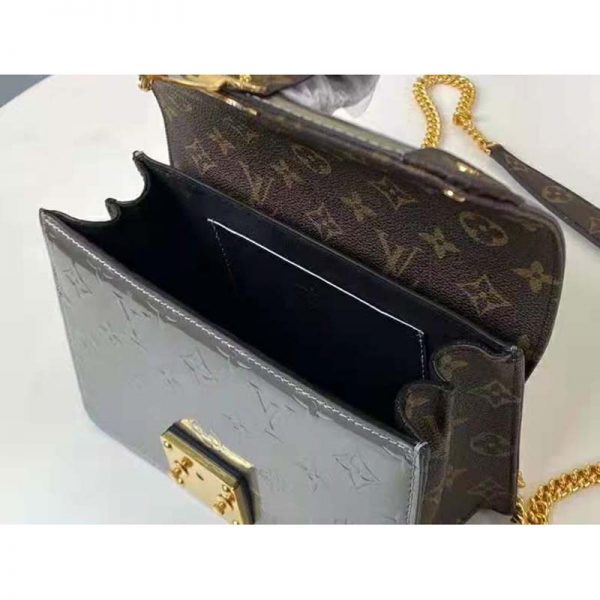 Louis Vuitton LV Women LV Wynwood Chain Bag Taupe Monogram Canvas Vernis Leather (4)