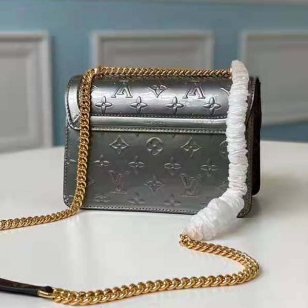 Louis Vuitton LV Women LV Wynwood Chain Bag Taupe Monogram Canvas Vernis Leather (6)