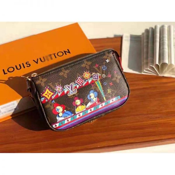 Louis Vuitton LV Women Mini Pochette Accessoires in Monogram Coated Canvas (1)