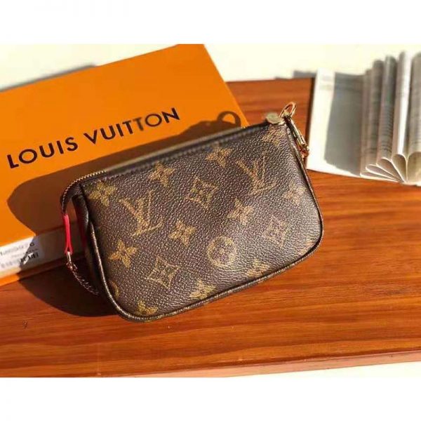 Louis Vuitton LV Women Mini Pochette Accessoires in Monogram Coated Canvas (2)