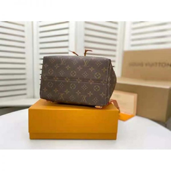 Louis Vuitton LV Women Montsouris BB Backpack Monogram Canvas Cowhide Leather (2)