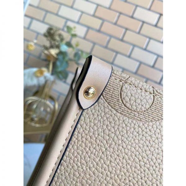 Louis Vuitton LV Women Onthego MM Tote Bag Monogram Embossed Grained Cowhide (8)
