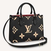 Louis Vuitton LV Women Onthego PM Tote Monogram Empreinte Cowhide Leather-Beige