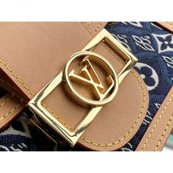 Louis Vuitton LV Women Since 1854 Dauphine MM Handbag Monogram Flowers Canvas (5)