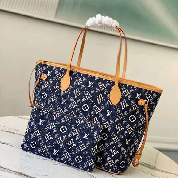Louis Vuitton LV Women Since 1854 Neverfull MM Tote Monogram Flowers Canvas (1)