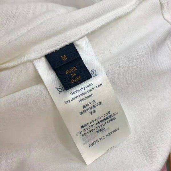 Louis Vuitton Men 3D Monkey T-Shirt Cotton White Monogram Jersey (11)