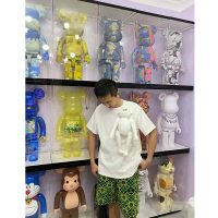 Louis Vuitton Men 3D Monkey T-Shirt Cotton White Monogram Jersey