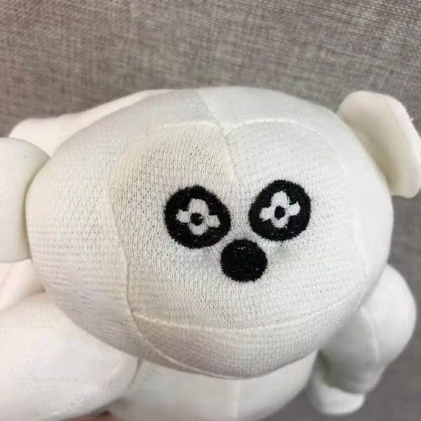 Louis Vuitton Men 3D Monkey T-Shirt Cotton White Monogram Jersey (9)