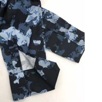 Louis Vuitton Men Camo Regular Silk Shirt LV Signature Blue Regular Fit